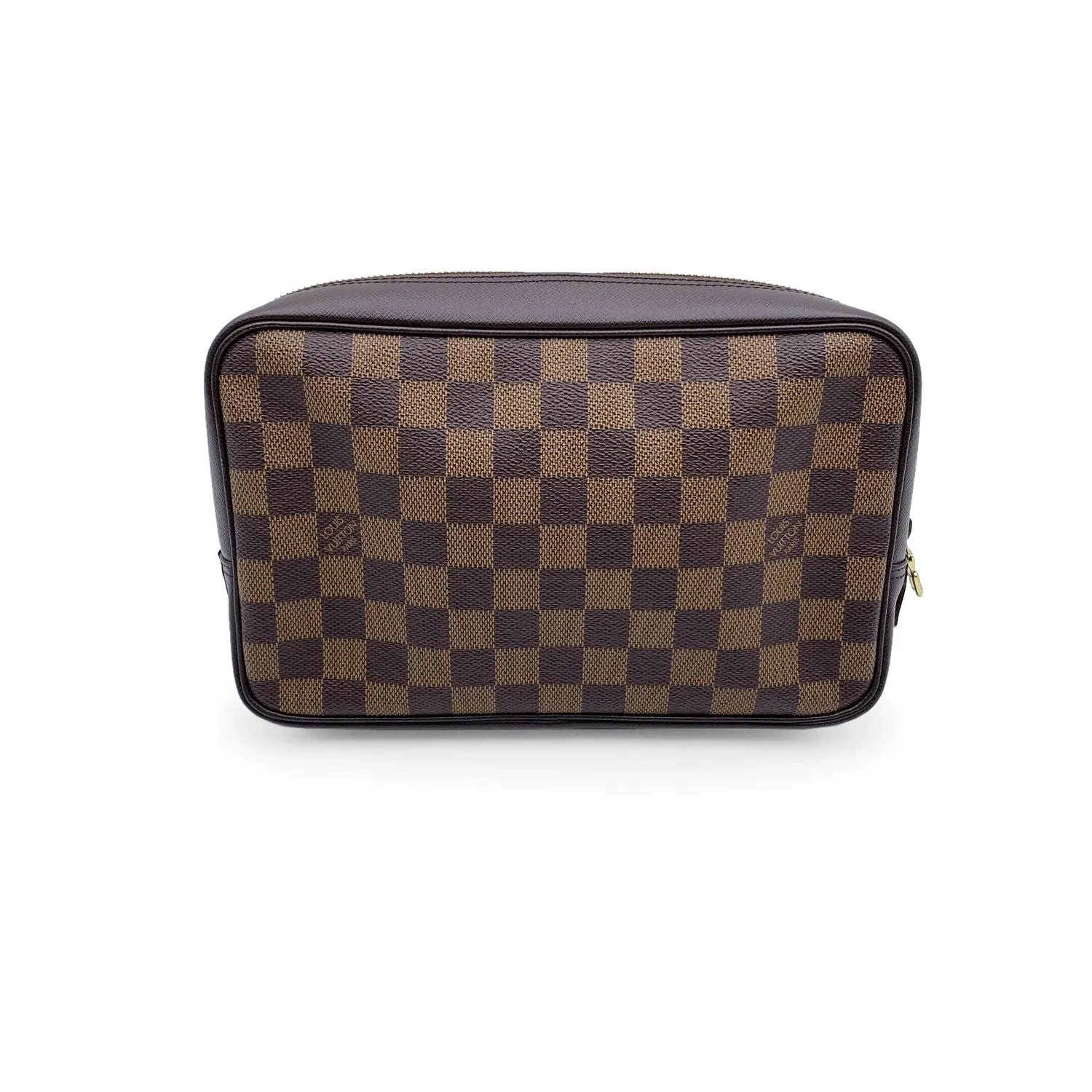Trendy Inspired Louis Vuitton Vintage Damier Ebene Trousse Toilette Cosmetic Bag