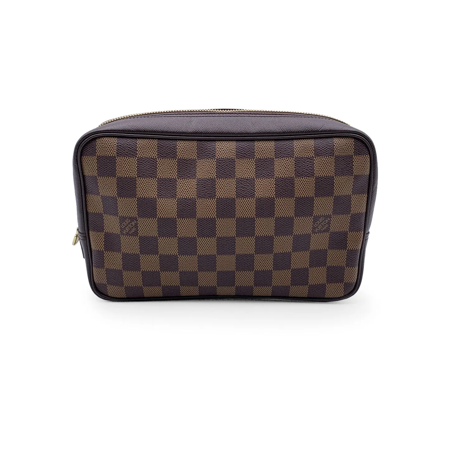 Trendy Inspired Louis Vuitton Vintage Damier Ebene Trousse Toilette Cosmetic Bag