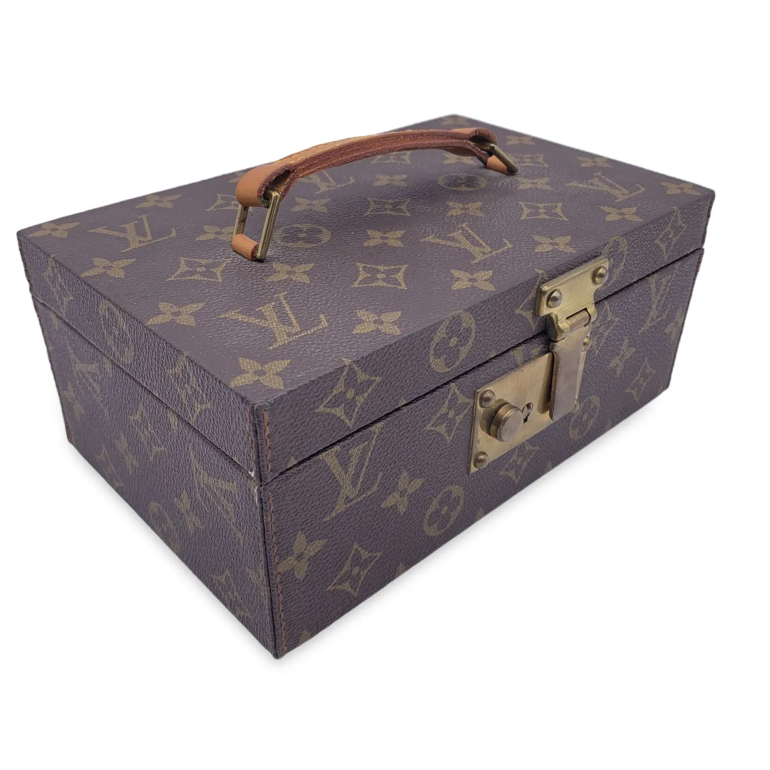 Trendy Inspired Louis Vuitton Vintage Monogram Canvas Boite A Tout Jewellery Case