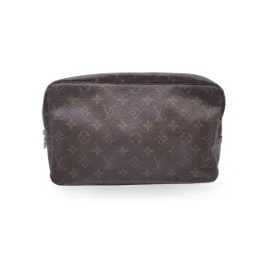Trendy Inspired Louis Vuitton Vintage Monogram Toiletry Trousse 28 Cosmetic Bag