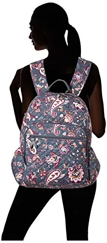 Vera Bradley Women's Signature Cotton Campus Backpack, Felicity Paisley, One Size
