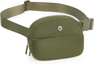 WESTBRONCO Fanny Packs for Women Men, Belt Bag with 4 Zipper Pockets, Fashion Waist Packs, Lightweight Crossbody Bags with Adjustable Strap for Workout/Running/Hiking